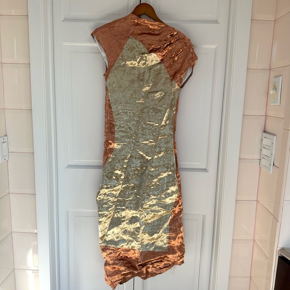 Proenza Schouler Assymetric Metallic Dress - Picture 1 of 15